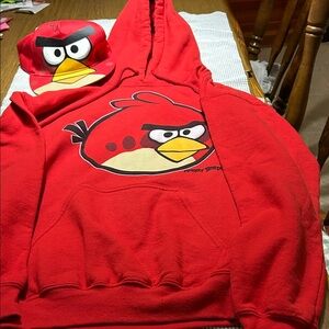 Angry Birds Red Hoodie and Cap Set